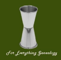 Double Jigger Highly Polished Stylish Pewter Bar Measure