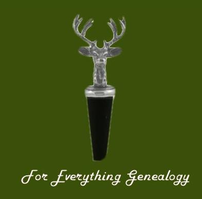 Image 0 of Proud Stag Themed Antiqued Stylish Pewter Bottle Stopper