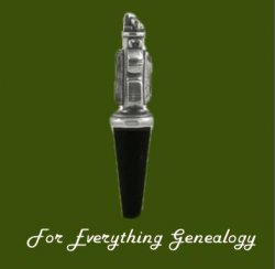 Golf Bag Themed Antiqued Stylish Pewter Bottle Stopper