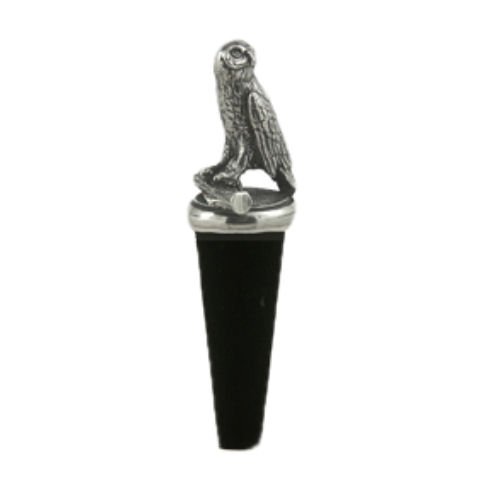 Image 1 of Owl Bird Themed Antiqued Stylish Pewter Bottle Stopper