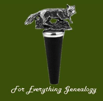 Image 0 of Sly Fox Themed Antiqued Stylish Pewter Bottle Stopper