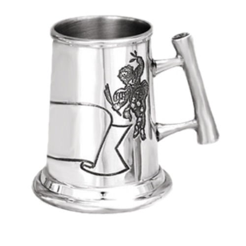 Image 1 of Page Boy Themed Artisan Handle Stylish Pewter Childs Keepsake Cup