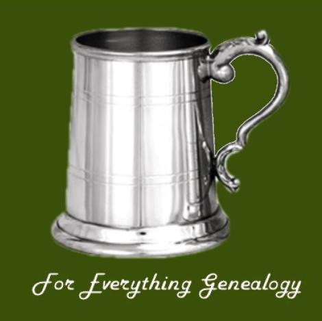 Image 0 of Half Pint Plain Blank Georgian Handle Stylish Pewter Tankard