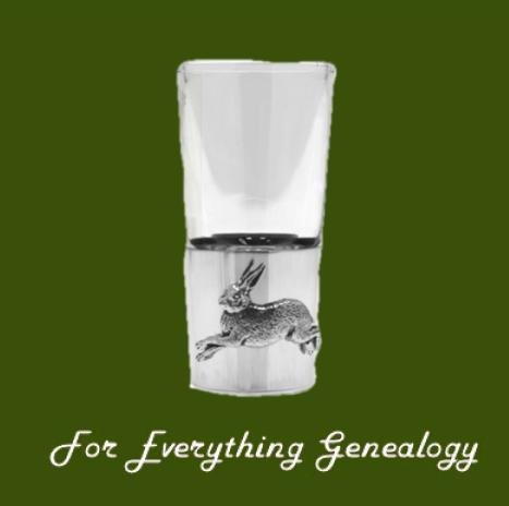 Image 0 of Rabbit Themed Single Stylish Pewter Base 1oz Shot Glass
