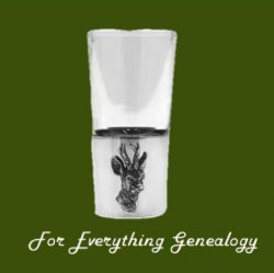 Deer Head Themed Single Stylish Pewter Base 1oz Shot Glass