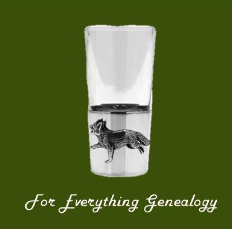 Image 0 of Sly Fox Themed Single Stylish Pewter Base 1oz Shot Glass