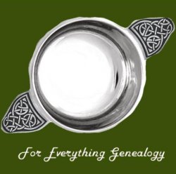 Celtic Knotwork Handles 6.5 inch Stylish Pewter Whiskey Quaich