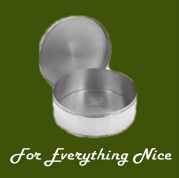 Image 2 of Satin Finish Plain Round 4.5 inch Stylish Pewter Decorative Trinket Box