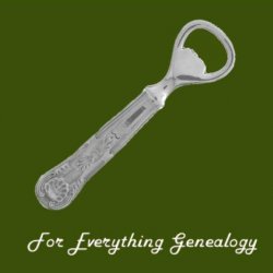 Floral Detailing Handle Gift Boxed Stylish Pewter Bottle Opener