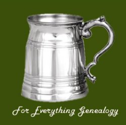 Old London Half Pint Plain Blank Georgian Handle Stylish Pewter Tankard