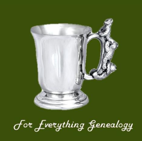 Image 0 of Bell Shaped Climbing Bears Handle Stylish Pewter Childs Keepsake Cup