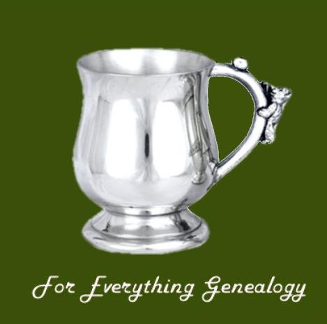 Image 0 of Georgian Themed Bear Ball Handle Stylish Pewter Childs Keepsake Cup