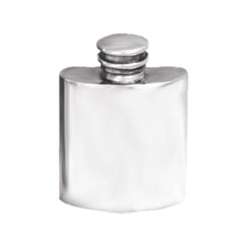 Image 1 of Top Pocket Small Stylish Pewter Pocket 1oz Hip Flask 
