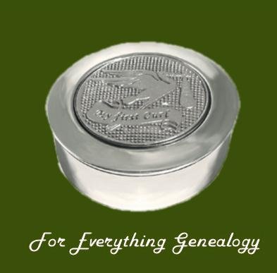 Image 0 of Stork My First Curl Motif Round Child Stylish Pewter Keepsake Box