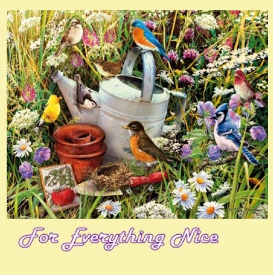Image 0 of Garden Party Bird Themed Maestro Wooden Jigsaw Puzzle 300 Pieces 