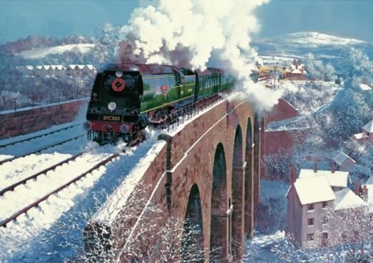 Image 1 of Exeter At Tavistock Train Themed Magnum Wooden Jigsaw Puzzle 750 Pieces