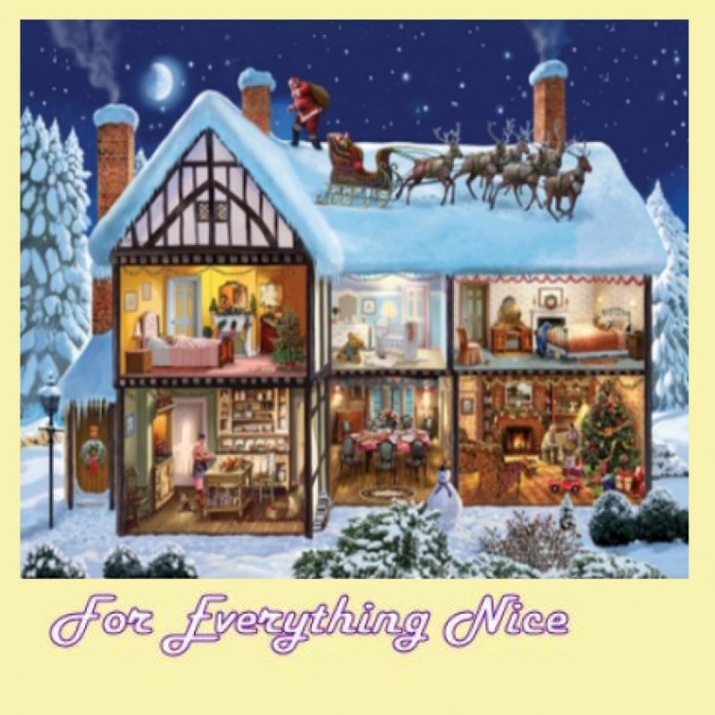 Image 0 of Christmas House Christmas Themed Maestro Wooden Jigsaw Puzzle 300 Pieces 