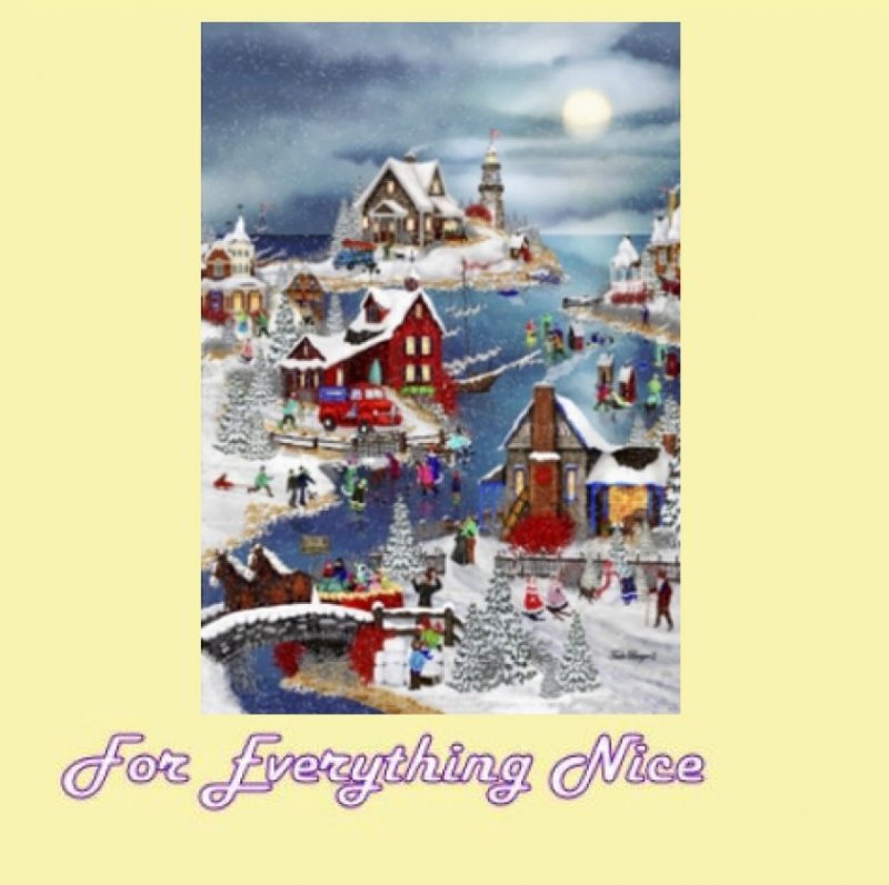 Image 0 of Winter At Big Fish Bay Christmas Themed Maestro Wooden Jigsaw Puzzle 300 Pieces