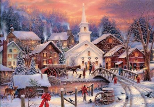 Image 1 of Hope Runs Deep Christmas Themed Magnum Wooden Jigsaw Puzzle 750 Pieces