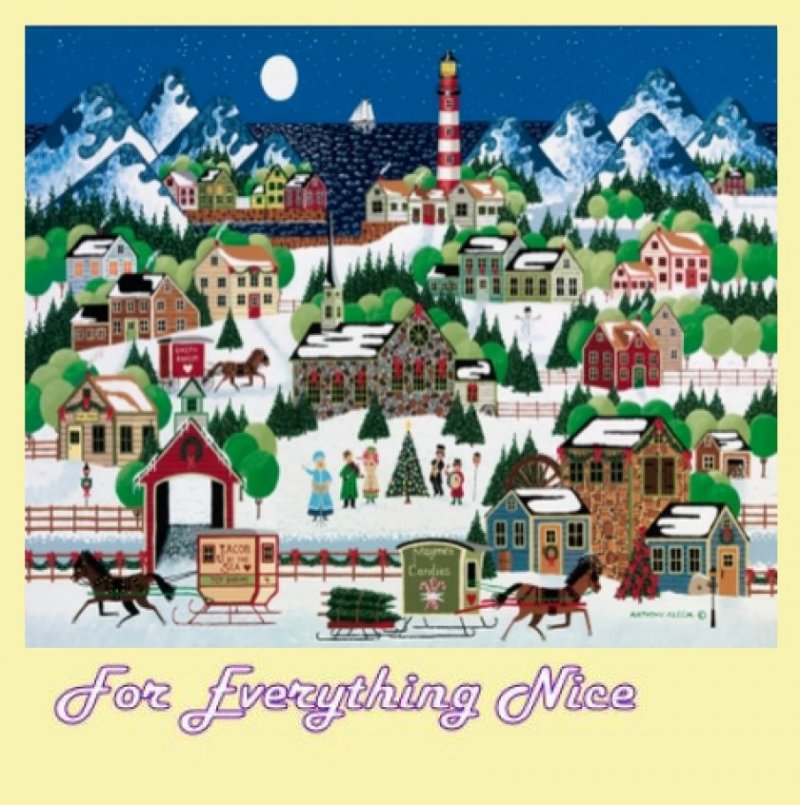 Image 0 of Tannenbaum Carolers Christmas Themed Mega Wooden Jigsaw Puzzle 500 Pieces