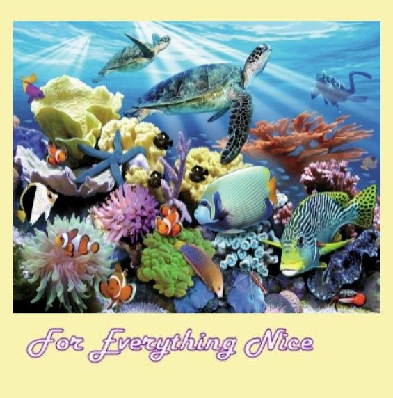 Image 0 of Reef Life Marine Animal Themed Mega Wooden Jigsaw Puzzle 500 Pieces
