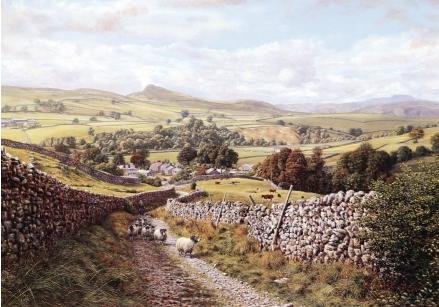 Image 1 of Ribblesdale Yorkshire Dales Location Millenium Wooden Jigsaw Puzzle 1000 Pieces