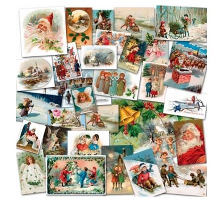 Image 1 of Vintage Greetings Christmas Themed Majestic Wooden Jigsaw Puzzle 1500 Pieces