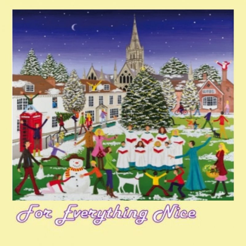 Image 0 of Christmas In Salisbury Themed Magnum Wooden Jigsaw Puzzle 750 Pieces