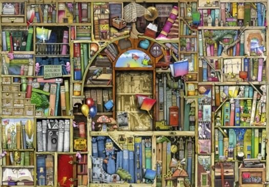 Image 1 of Neverending Stories Nostalgia Themed Magnum Wooden Jigsaw Puzzle 750 Pieces