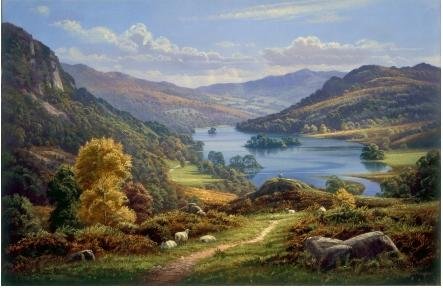 Image 1 of Rydal Water Lake District Themed Millenium Wooden Jigsaw Puzzle 1000 Pieces