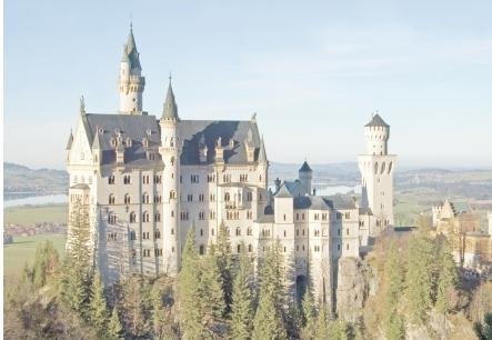 Image 2 of Neuschwanstein Castle Location Themed Mega Wooden Jigsaw Puzzle 500 Pieces  