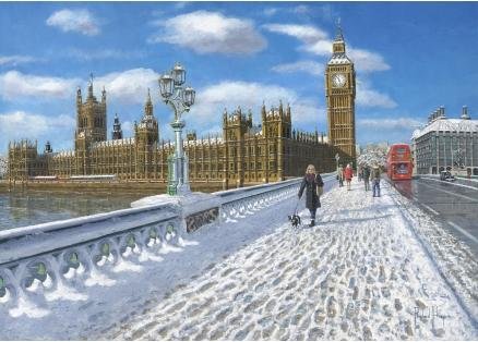 Image 1 of House Of Parliament Location Themed Maestro Wooden Jigsaw Puzzle 300 Pieces