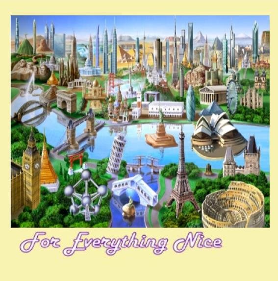 Image 0 of World Landmarks Location Themed Millenium Wooden Jigsaw Puzzle 1000 Pieces