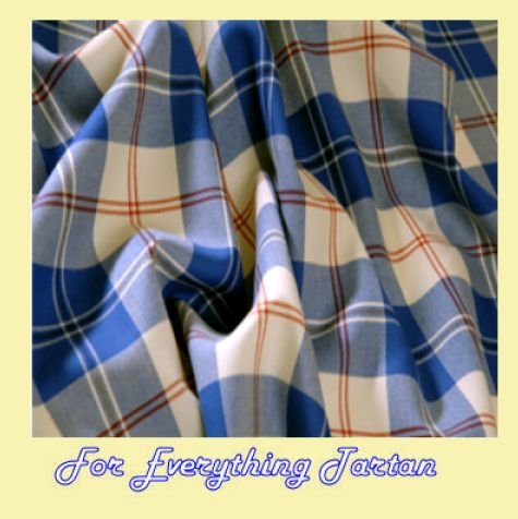 Image 0 of Torridon Royal Blue Bruichheath Dancing Tartan Wool Fabric 13oz Mediumweight