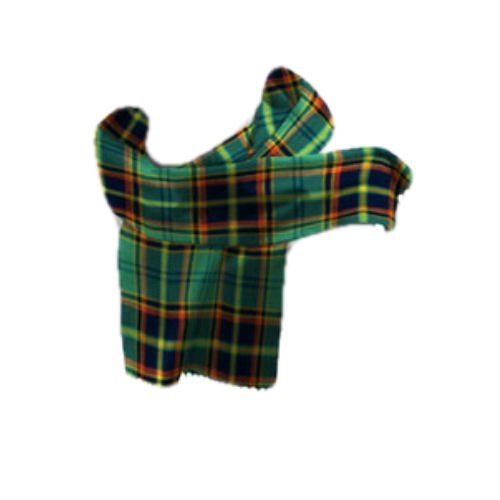 Image 1 of Antrim County Irish Tartan Lambswool Unisex Fringed Scarf