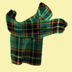 Antrim County Irish Tartan Lambswool Unisex Fringed Scarf