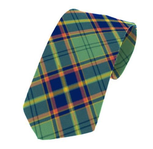 Image 1 of Antrim County Irish Tartan Straight Lightweight Wool Mens Neck Tie  