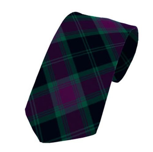 Image 1 of Carlow County Irish Tartan Straight Lightweight Wool Mens Neck Tie 