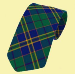 Kilkenny County Irish Tartan Straight Lightweight Wool Mens Neck Tie 