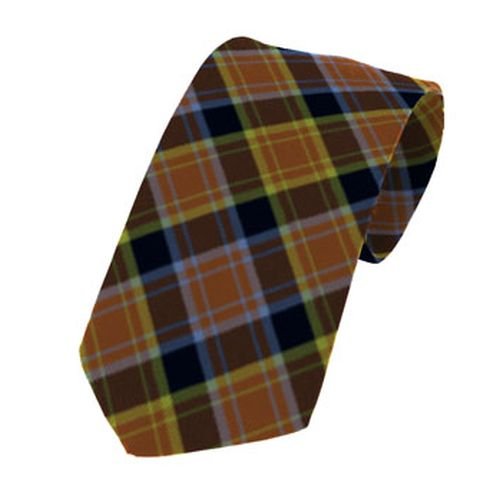 Image 1 of Laois County Irish Tartan Straight Lightweight Wool Mens Neck Tie  