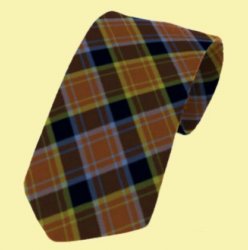 Laois County Irish Tartan Straight Lightweight Wool Mens Neck Tie  