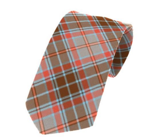 Image 1 of Leitrim County Irish Tartan Straight Lightweight Wool Mens Neck Tie  