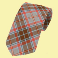 Leitrim County Irish Tartan Straight Lightweight Wool Mens Neck Tie  