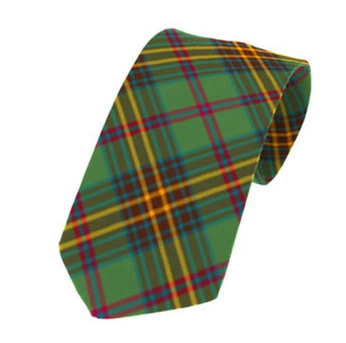 Image 1 of Limerick County Irish Tartan Straight Lightweight Wool Mens Neck Tie  