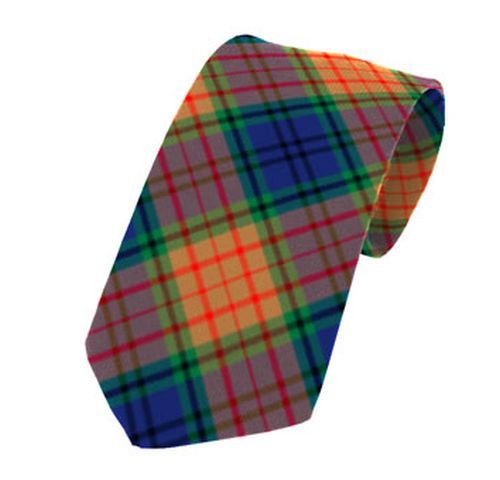 Image 1 of Longford County Irish Tartan Straight Lightweight Wool Mens Neck Tie 