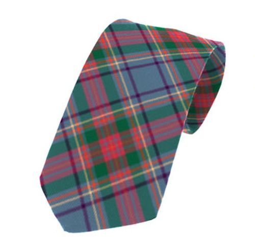 Image 1 of Louth County Irish Tartan Straight Lightweight Wool Mens Neck Tie  