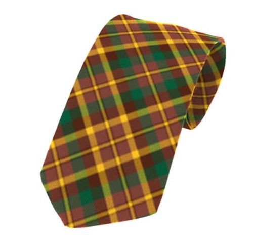 Image 1 of Monaghan County Irish Tartan Straight Lightweight Wool Mens Neck Tie 