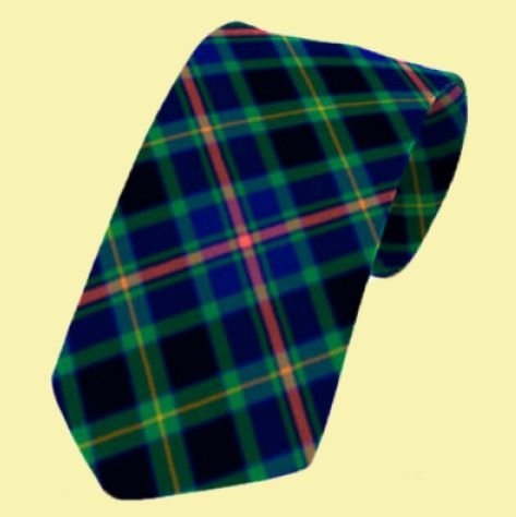 Image 0 of Offaly County Irish Tartan Straight Lightweight Wool Mens Neck Tie  