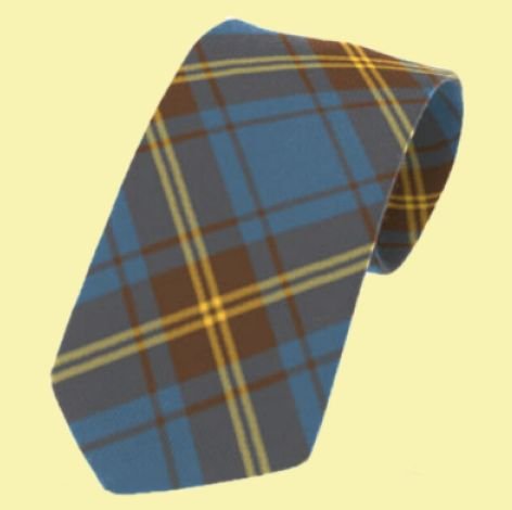 Image 0 of Sligo County Irish Tartan Straight Lightweight Wool Mens Neck Tie  