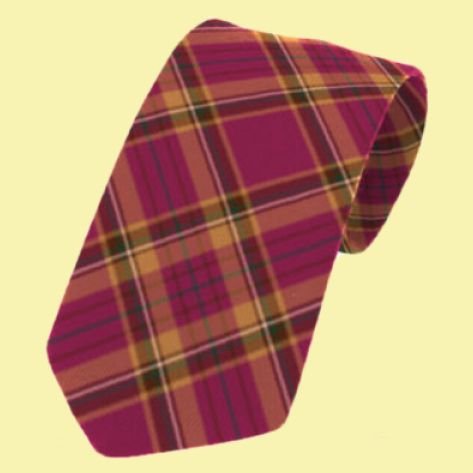 Image 0 of Tyrone County Irish Tartan Straight Lightweight Wool Mens Neck Tie  